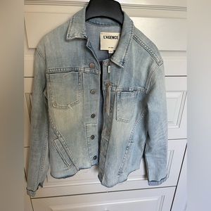 L’AGENCE Janelle Denim Jacket Indio Medium NWT